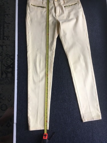 MICHAEL KORS IZZY SKINNY JEANS 8 LEMON EUC - Picture 4 of 7