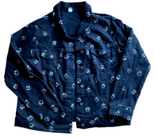 Jack Skellington denim jacket Size Large Disney Nightmare Before Christmas