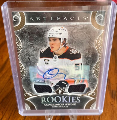 Olen Zellweger 2024-25 Upper Deck Artifacts #180 Rookie Gold Auto
