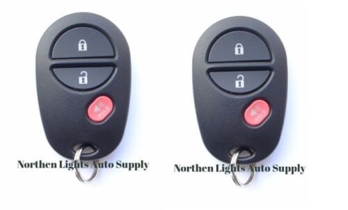 Paire de porte-clés de voiture à distance sans clé pour Toyota Highlander Sequoia Tacoma Tundra - Photo 1 sur 1