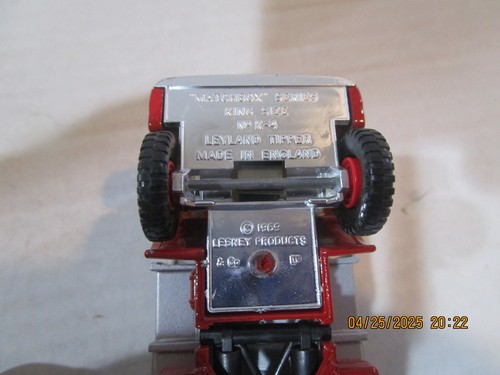 Matchbox King Size LELAND TIPPER TRUCK K-4, Red cab Silver Bed Vintage 1969 - Picture 9 of 9