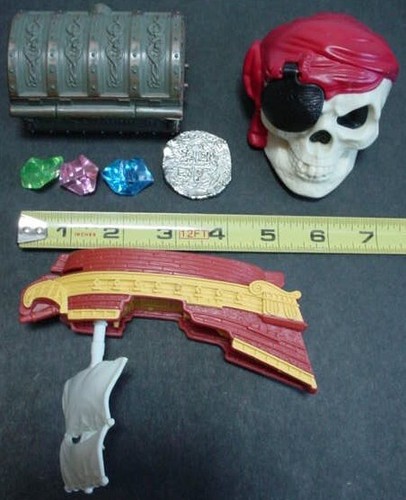 Pirates of the Caribbean Treasure Chest McDonald's 2006 Aye Ball Skull Ship 2008 - Picture 2 of 23