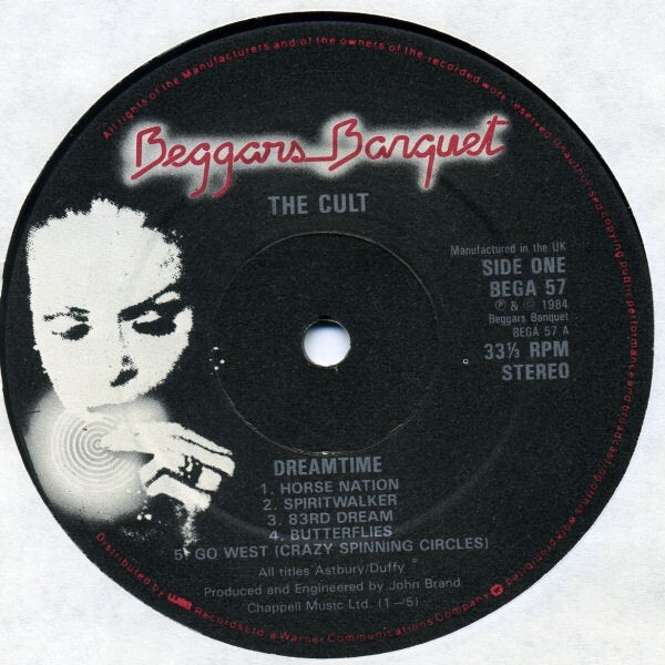 The Cult Dreamtime Live At The Lyceum Double w Inners UK 1984