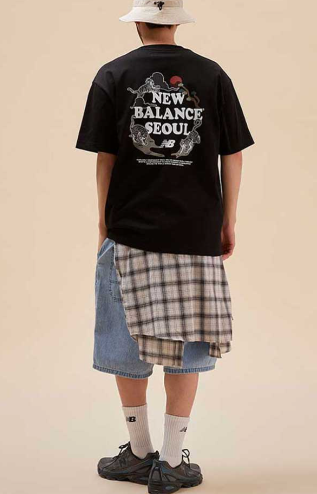 New Balance UNI Seoul Tiger T-Shirts Unisex Casual Top Tee