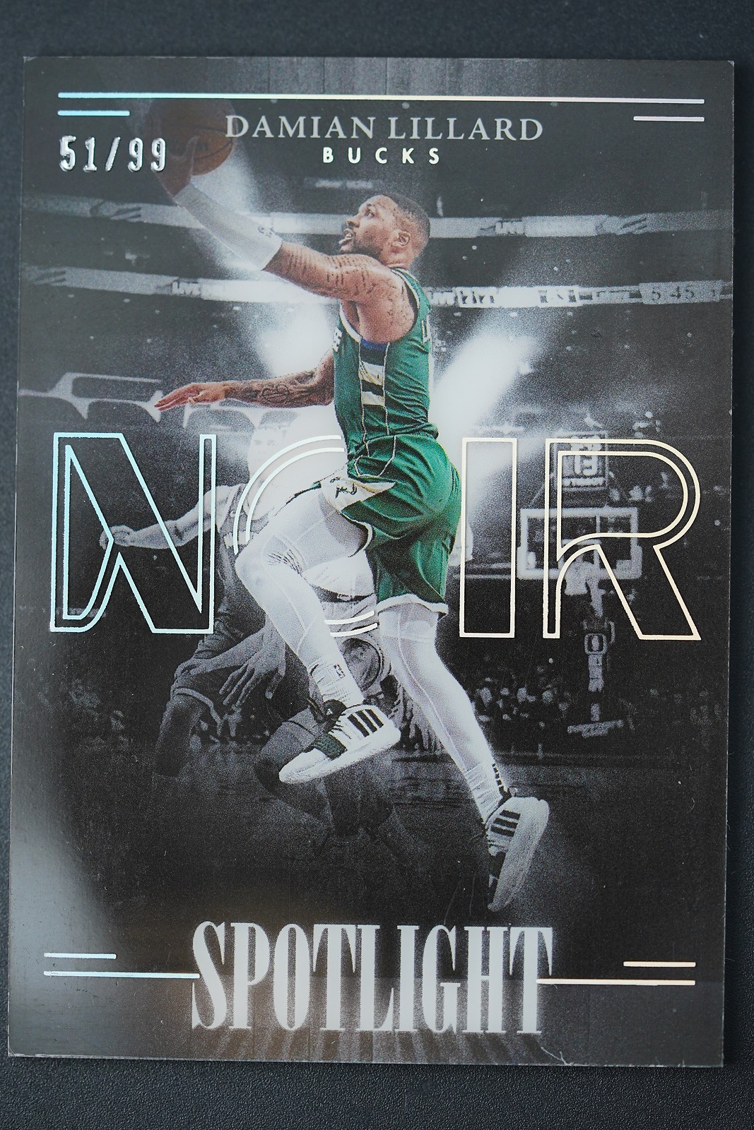 DAMIAN LILLARD 2023-24 Panini Noir Basketball SPOTLIGHT Base /99 Bucks