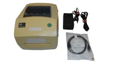 Zebra TLP 3842 Label Printer w/ Power Supply & AC Line Cord PN: 3842-10300-0001