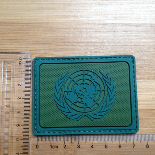 United Nations Flag U.N. UN Peacekeepers Tactical Hook Loop Patch Badge Green - Picture 5 of 5