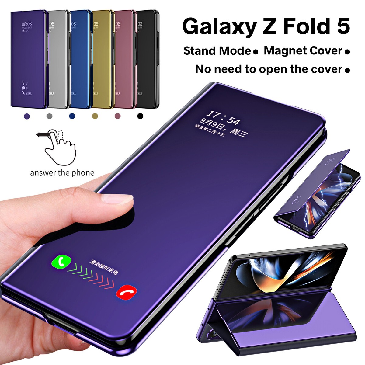 SamsungGalaxyTabS6Lite 本体+moft+cover付 For Samsung Galaxy Z Fold 6 5 4 Mirror Case Magnetic S-View