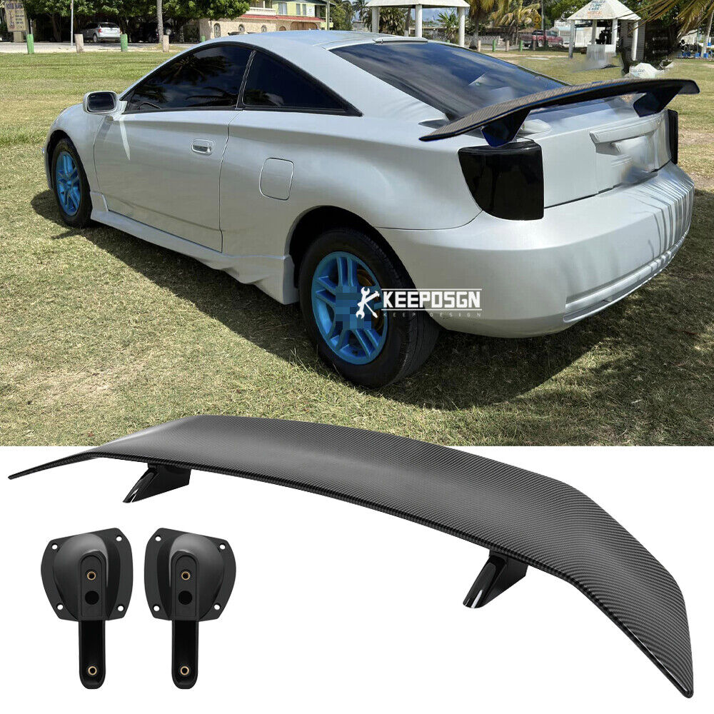 Carbon 46" Car Rear Trunk Spoiler Lip Wing Racing For Toyota Celica 2000-2005