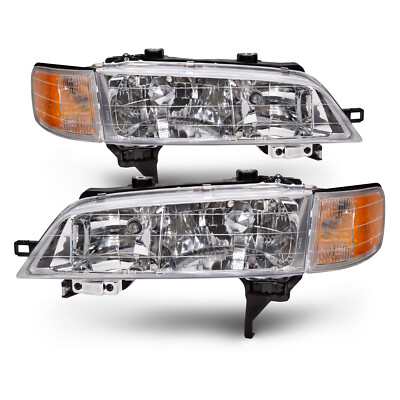 Fits 94-97 Honda Accord Wagon Sedan Coupe Headlights Headlamps