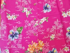WOMAN'S PINK  TROPICAL  BLOUSE