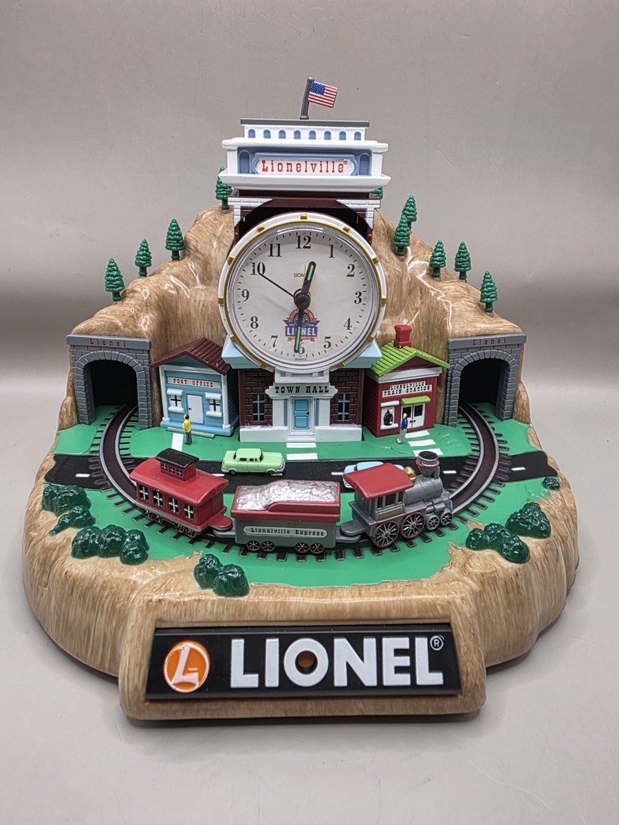 Lionel 100th Anniversary Animated Talking Alarm Clock Train Sounds