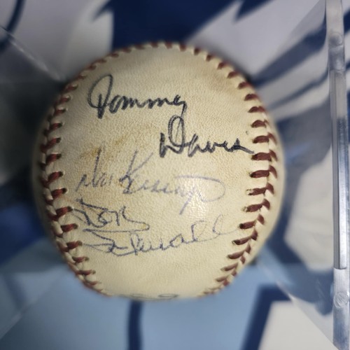Mickey Mantle Willie Mays Ernie Banks Autographed Signed Baseball Psa/Dna Cert - Picture 8 of 8