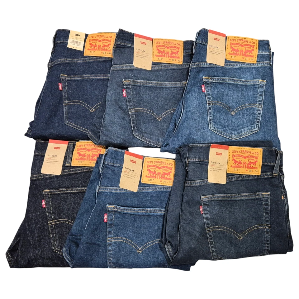 LEVI'S Levis Original 511 (BLUE Shades) Slim Fit Men's Stretchable Jeans - XMAS SALE RP