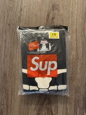 Supreme x Hanes Bones Thermal Crew 1 Pack Size Large