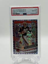 2023 Panini Donruss Optic Cris Collinsworth #39 Shield Prizm /32 PSA 10