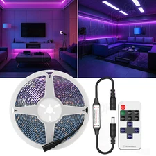 16FT 300 LED Strip Light 2538 SMD Purple Flexible Waterproof DC 12V