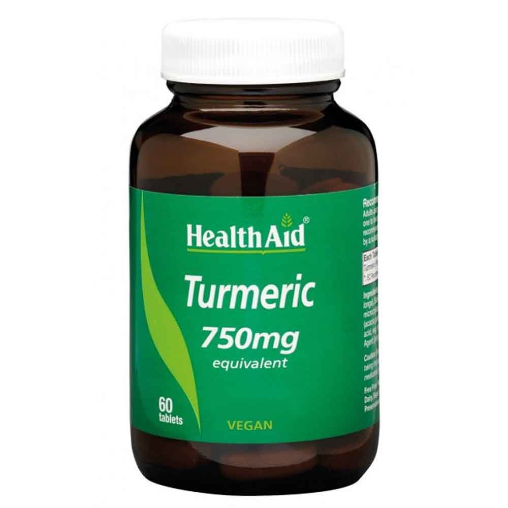 HealthAid Turmeric Curcumin Root Extract 60 Tablets Vegan Supplement