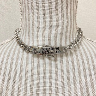 vivienne westwood AUGUSTINO チョーカー AUGUSTINO choker necklace Buckle Silver with drawstring | eBay