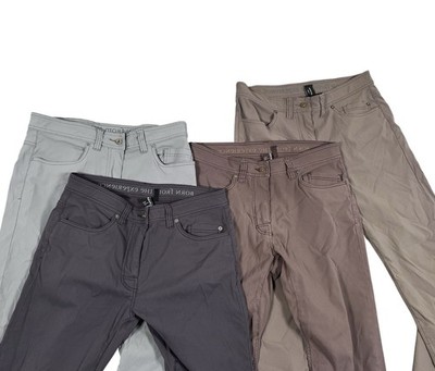 Prana Brion Lot of 4  Mens 32X30L Gray/Brown Slim Fit Stretch Hiking Zion