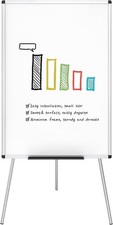 Whiteboard Easel, 36 X 24 Inches, Portable Dry Erase Board Height Adjustable for