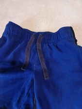 Gymboree Boys Blue Thick Jogging Shorts White Stripe Size S 5-6 LN