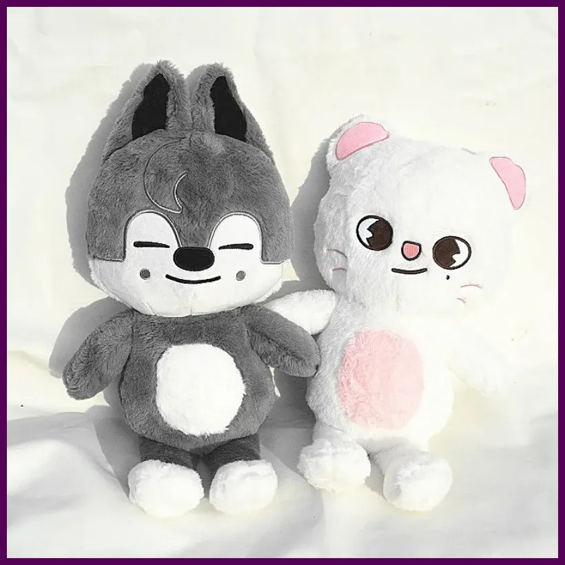 50cm Kpop Stray Kids Skzoo Plush Toy Wolfchan Cartoon Stuffed