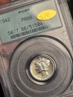 1942 Proof Mercury Dime GOLD CAC PCGS PR-66 - Gen 3.1 Old Green Holder - BEAUTY!