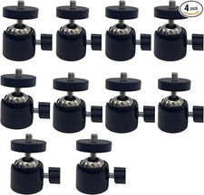 Universal 1/4" Swivel Mini Ball Head Tripod Mount, 360 Degree Rotating Adapte...
