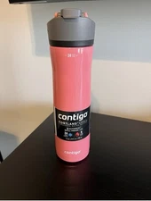 Contigo Cortland Chill 2.0 Stainless Steel Water Bottle Frosted Rose  NEW