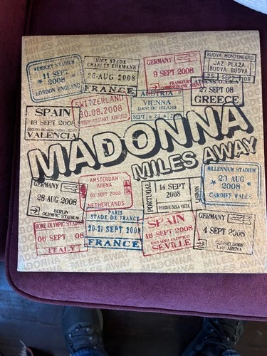 Madonna MILES AWAY Remixes Double 12" Maxi Single Vinyl 2LP  Great condition