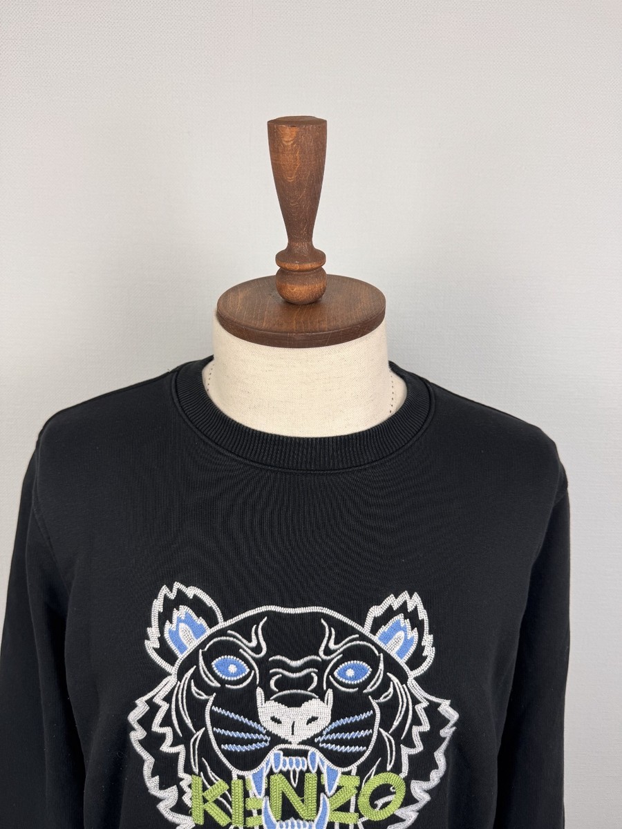 Kenzo （L） フーデットパーカー タイガー刺繍 ブラック Kenzo （L） フーデットパーカー タイガー刺繍 ブラック 関税込