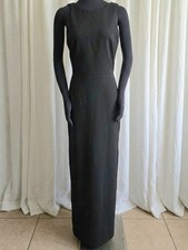 BHLDN Black Sleeveless Column Maxi Gown