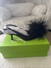 Sam Edelman Feathered Dress Heels  Size 5 W/box & dust bag  — photo 1