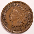 1893 Indian Head Penny Cent Extremely Fine (XF)