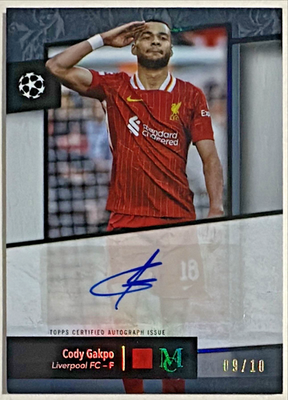 2024-25 Topps Museum Collection UEFA Cody Gakpo Auto /10 Black