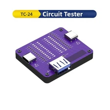Type-C Cable Tester 24-Pin Continuity Tester Battery Powered Operation