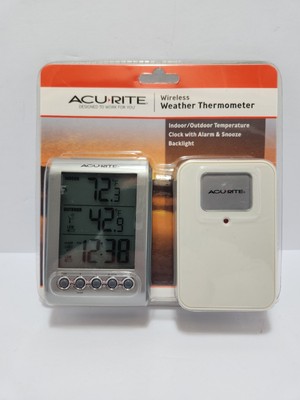 AcuRite Digital Wireless Weather Thermometer Indoor/Outdoor 00604 New Sealed
