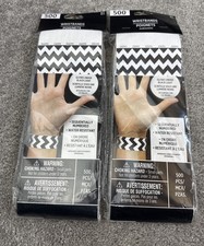 Amscan Tyvek Wristbands Black chevron 1000 Count Events Parties Clubs Numbered