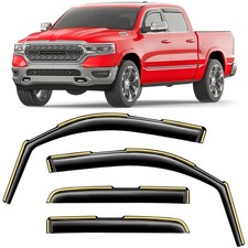 in-Channel Window Rain Guards Fit for Dodge RAM 1500 2019-2026 New Body Style...