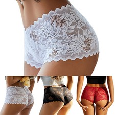 Ladies Sexy Lace Shorts Lingerie Boxer Briefs Underwear Panties for Women