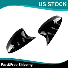 M HORN STYLE FOR 2022-2025 HONDA CIVIC GLOSS BLACK ADD-ON SIDE MIRROR COVER CAPS