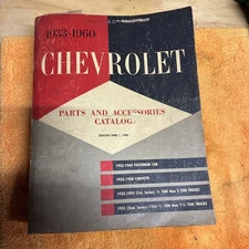 1933-1960 Chevrolet Parts And Accessories Catalog
