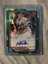 2024 Bowman Chrome Draft 1st Nate Dohm Aqua Lava Auto /199