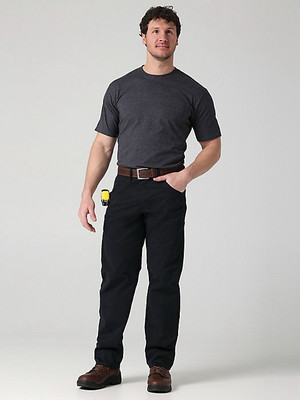 WRANGLER Men's - VARIOUS SIZES - Black Workwear Relaxed Fit Cargo Pants 40x30