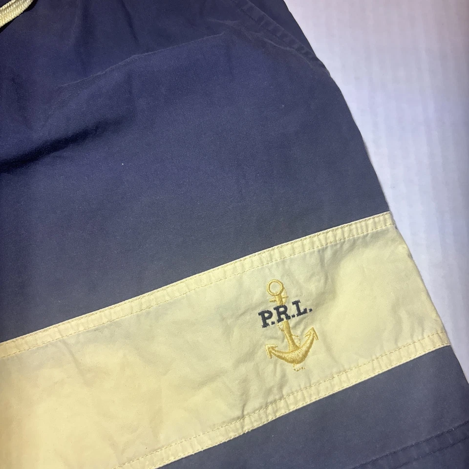 Polo Sport Ralph Lauren Pantalones Cortos Bañador Para Hombre Grande Azul De Colección Y2K Natación Foto 2 de 4