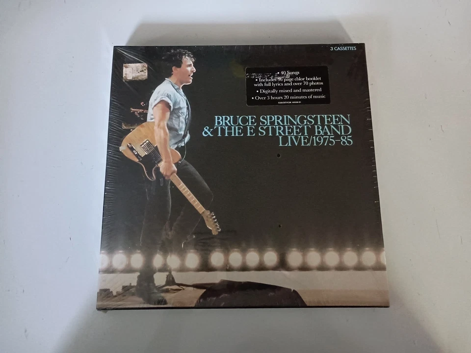 Bruce Springsteen Live 1975-85 3 Sealed Cassettes CXT 40558 W/ Tour Book/ Lyrics - Image 3 of 4