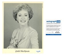 Gisele MacKenzie "Your Hit Parade" AUTOGRAPH Signed 8x10 Photo 'To Nick' ACOA