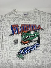 Vintage 90s Florida Gators AOP Mascot Single Stitch T Shirt XL 