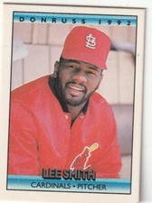 FREE SHIPPIN1992 Donruss Cracker Jack Miniature Lee Smith Cardinals #4 Series 2